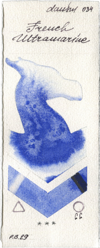 French Ultramarine by Daniel Smith watercolor swatch