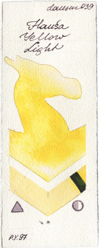 Hansa Yellow Light by Daniel Smith watercolor swatch