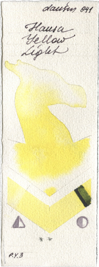 Hansa Yellow Light by Daniel Smith watercolor swatch