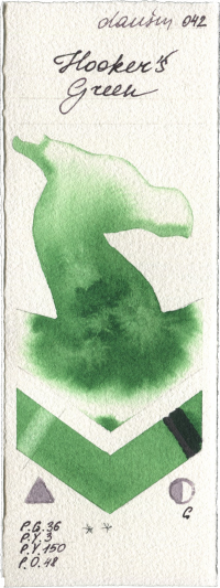 Hookers Green by Daniel Smith watercolor swatch