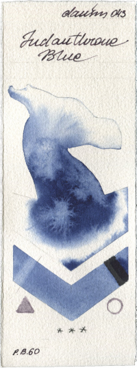 Indanthrone Blue by Daniel Smith watercolor swatch