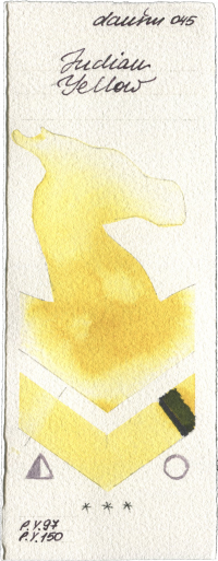 Indian Yellow by Daniel Smith watercolor swatch