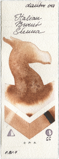 Italian Burnt Sienna by Daniel Smith watercolor swatch