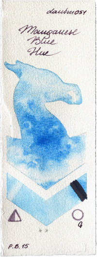 Manganese Blue Hue by Daniel Smith watercolor swatch