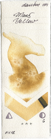 Mars Yellow by Daniel Smith watercolor swatch