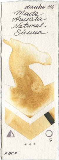 Monte Amiata Natural Sienna by Daniel Smith watercolor swatch