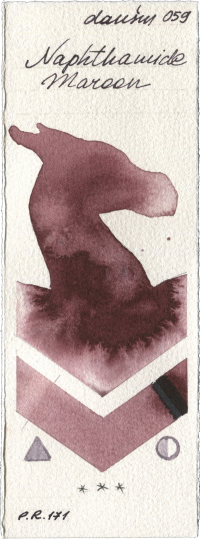 Naphthamide Maroon by Daniel Smith watercolor swatch