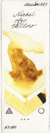 Nickel Azo Yellow by Daniel Smith watercolor swatch