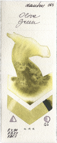Olive Green by Daniel Smith watercolor swatch