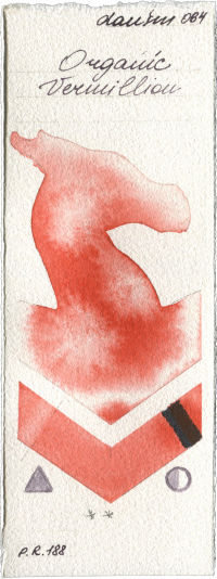 Organic Vermilion by Daniel Smith watercolor swatch