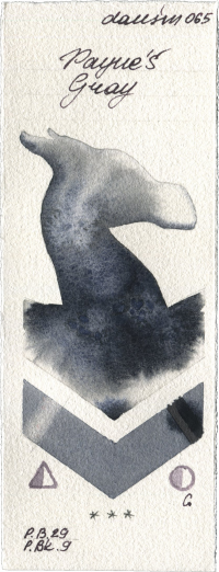 Paynes Gray by Daniel Smith watercolor swatch