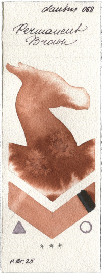 Permanent Brown by Daniel Smith watercolor swatch