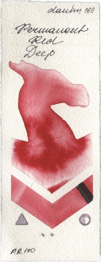 Permanent Red Deep by Daniel Smith watercolor swatch