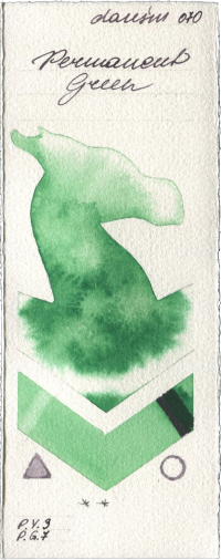 Permanent Green by Daniel Smith watercolor swatch