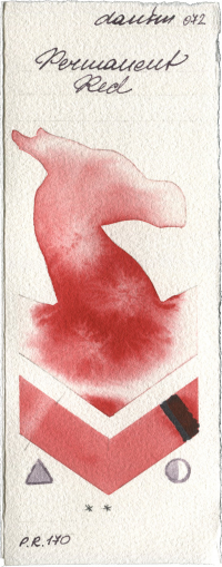 Permanent Red by Daniel Smith watercolor swatch
