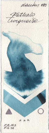 Phthalo Turquoise by Daniel Smith watercolor swatch