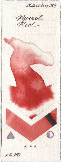 Pyrrol Red by Daniel Smith watercolor swatch