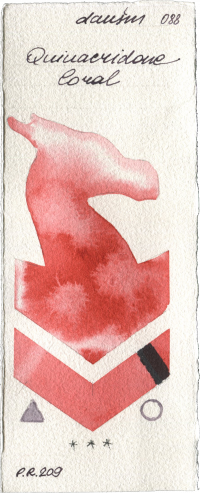 Quinacridone Coral by Daniel Smith watercolor swatch
