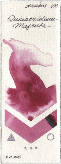 Quinacridone Magenta by Daniel Smith watercolor swatch
