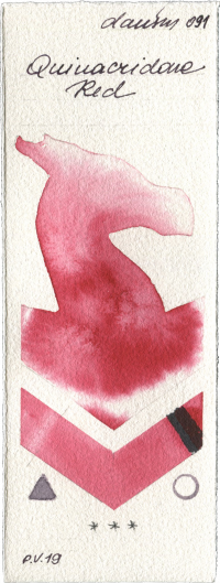 Quinacridone Red by Daniel Smith watercolor swatch