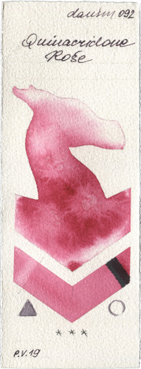 Quinacridone Rose by Daniel Smith watercolor swatch