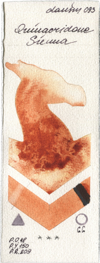 Quinacridone Sienna by Daniel Smith watercolor swatch
