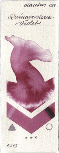 Quinacridone Violet by Daniel Smith watercolor swatch
