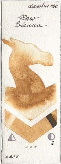 Raw Sienna by Daniel Smith watercolor swatch