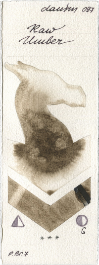 Raw Umber by Daniel Smith watercolor swatch
