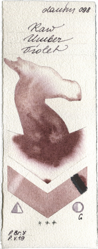 Raw Umber Violet by Daniel Smith watercolor swatch