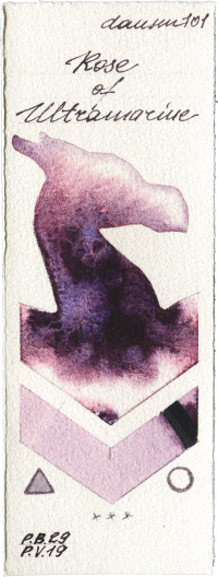 Rose of Ultramarine by Daniel Smith watercolor swatch