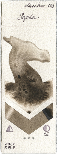 Sepia by Daniel Smith watercolor swatch