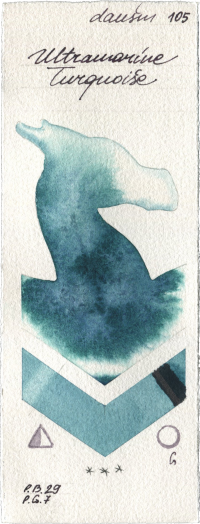 Ultramarine Turquoise by Daniel Smith watercolor swatch