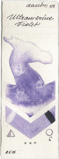 Ultramarine Violet by Daniel Smith watercolor swatch