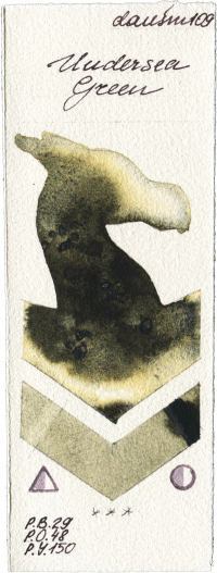 Undersea Green by Daniel Smith watercolor swatch