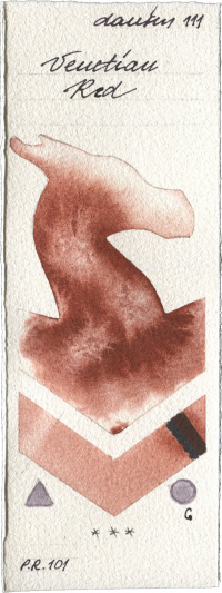 Venetian Red by Daniel Smith watercolor swatch