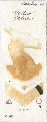 Yellow Ochre by Daniel Smith watercolor swatch