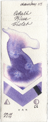 Cobalt Blue Violet by Daniel Smith watercolor swatch