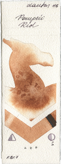 Pompeii Red by Daniel Smith watercolor swatch