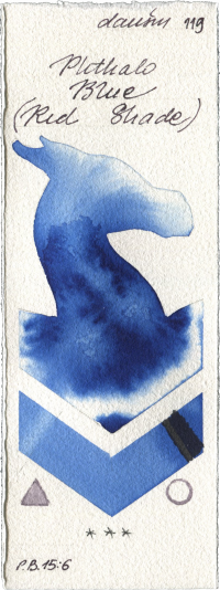 Phthalo Blue (Red Shade) by Daniel Smith watercolor swatch