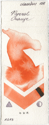 Pyrrol Orange by Daniel Smith watercolor swatch