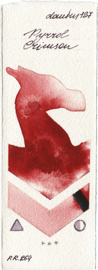 Pyrrol Crimson by Daniel Smith watercolor swatch