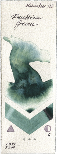 Prussian Green by Daniel Smith watercolor swatch