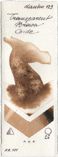 Transparent Brown Oxide by Daniel Smith watercolor swatch