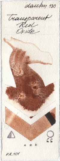 Transparent Red Oxide by Daniel Smith watercolor swatch