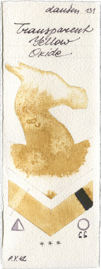 Transparent Yellow Oxide by Daniel Smith watercolor swatch