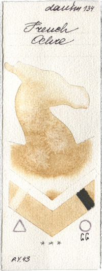 French Ochre by Daniel Smith watercolor swatch
