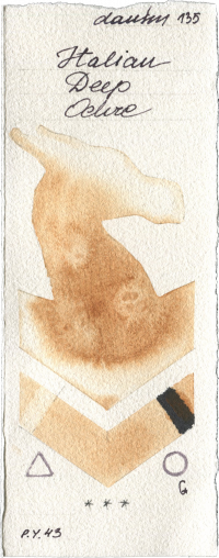 Italian Deep Ochre by Daniel Smith watercolor swatch