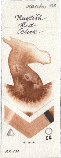 English Red Ochre by Daniel Smith watercolor swatch