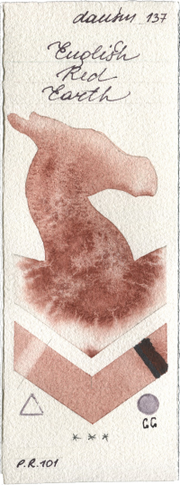English Red Earth by Daniel Smith watercolor swatch